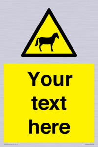 Custom warning horses